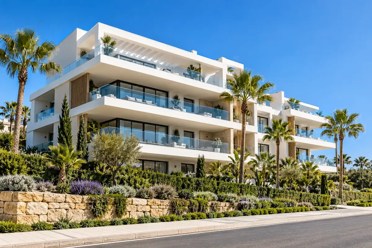 Edificio de obra nueva terminado en la Costa del Sol: impuestos al comprar obra nueva en Andalucía