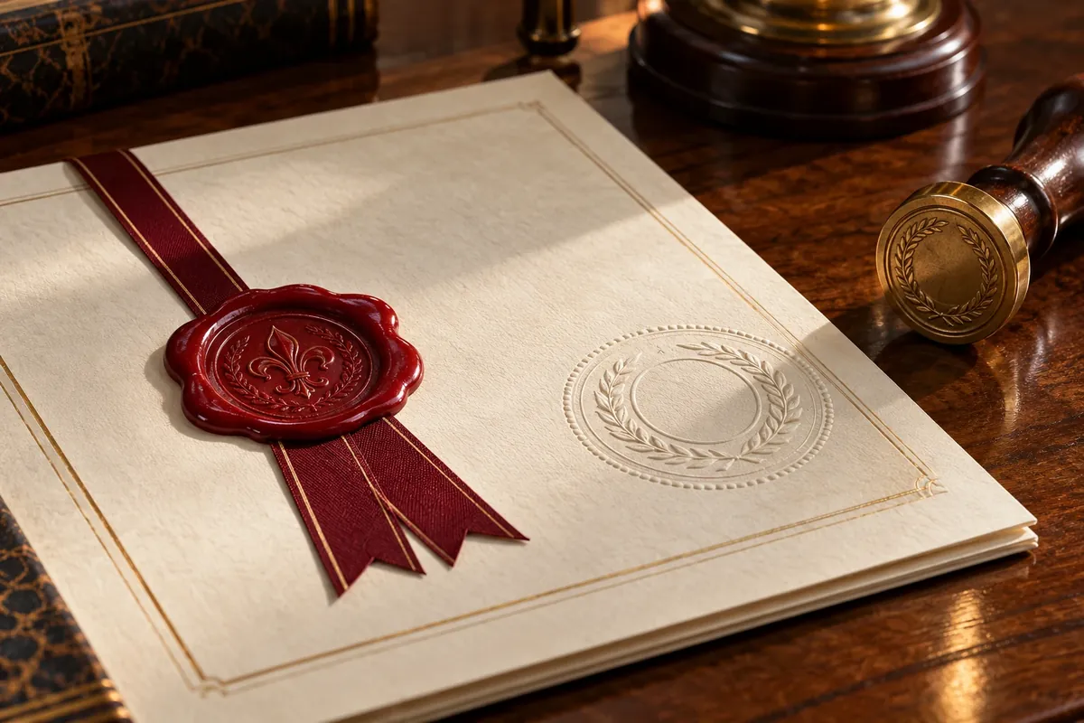 Documento con apostilla para un poder notarial de compra de vivienda