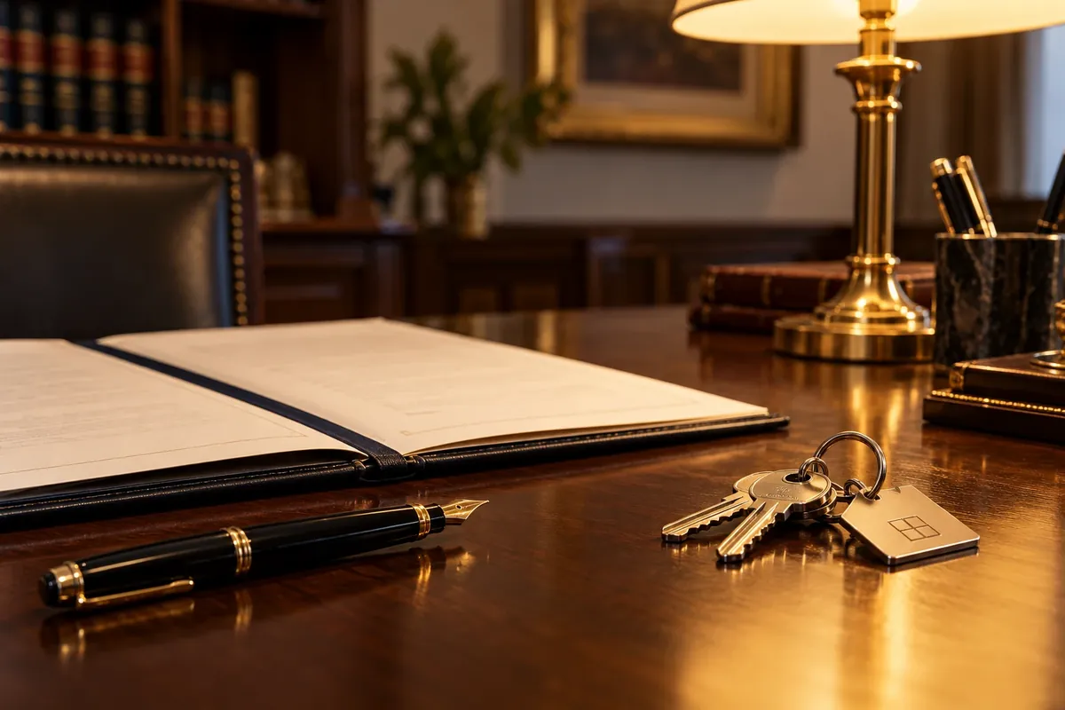 Escritura y llaves en la notaría, último paso del proceso de compra de obra nueva